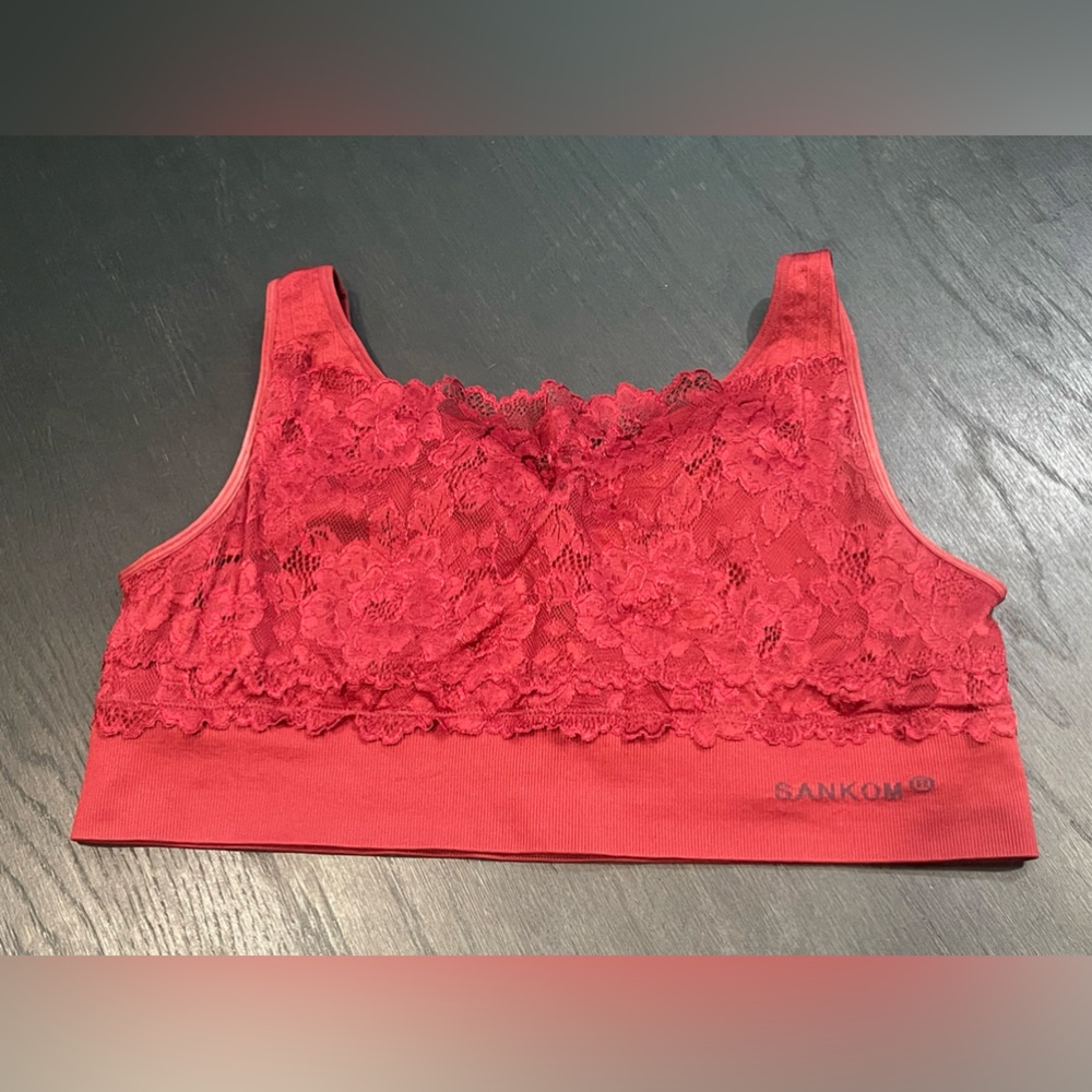 Sankom Switzerland Support and Posture Bra XXXL Wine Burgundy Color